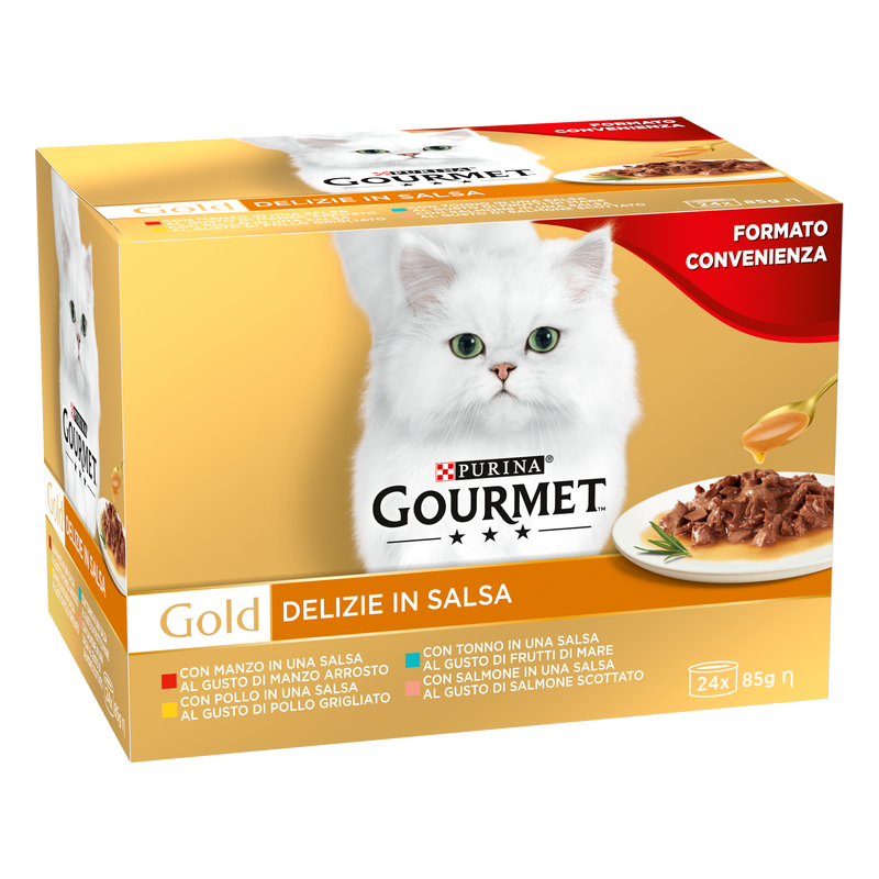 Gourmet Gold Cat Adult Multipack Delizie in Salsa 24 x 85 gr