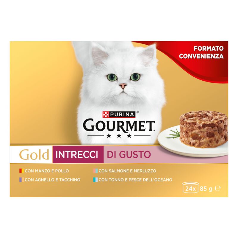 Gourmet Gold Cat Adult Multipack Intrecci di Gusto 24 x 85 gr
