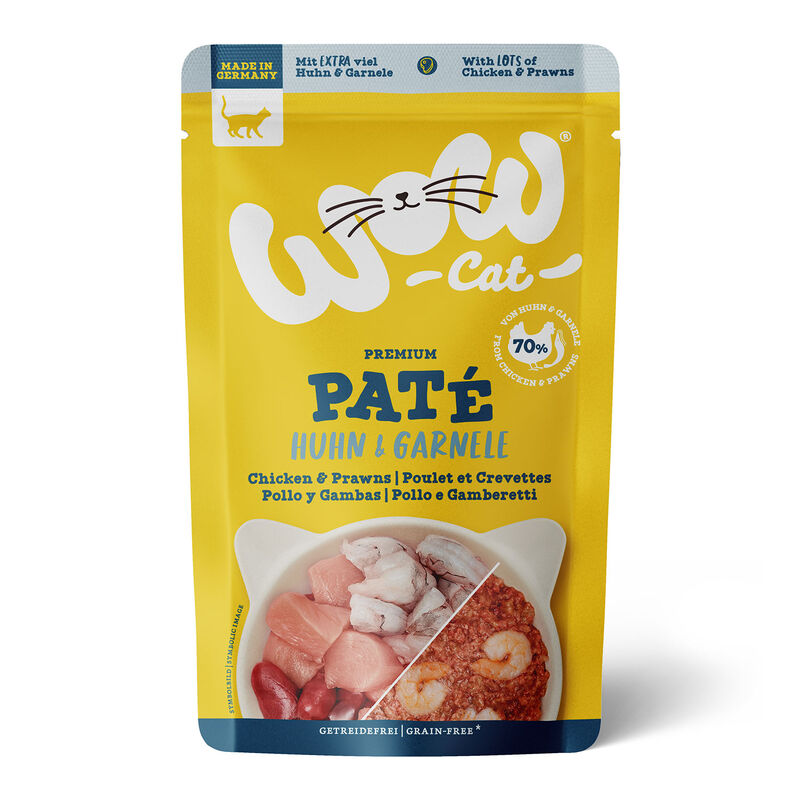 Wow Cat Adult Pollo e Gamberetti 125 gr