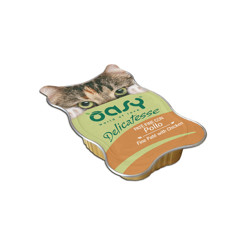 Oasy Cat Adult Delicatesse Pat&eacute; con Pollo in Vaschetta 85 gr