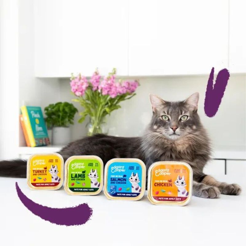 Edgard & Cooper Cat Adult Multipack Pat&egrave; 85 gr x 8 pz