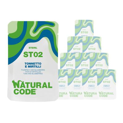 Natural Code Cat ST02 Tonnetto e Mirtilli 70 gr
