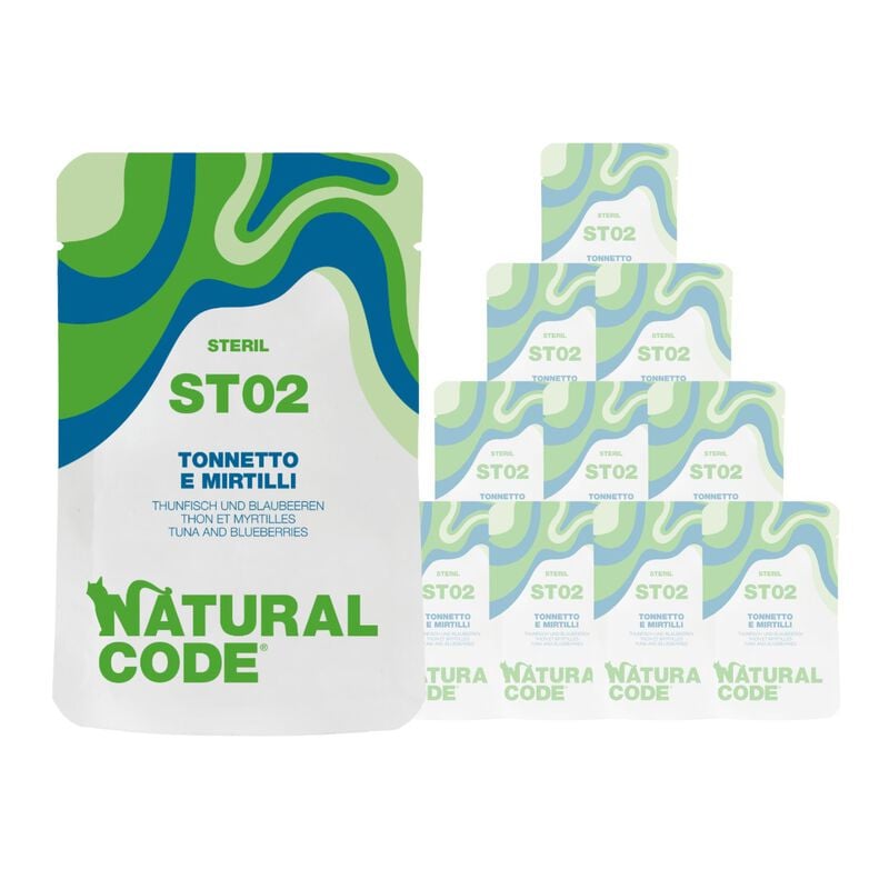Natural Code Cat ST02 Tonnetto e Mirtilli 70 gr