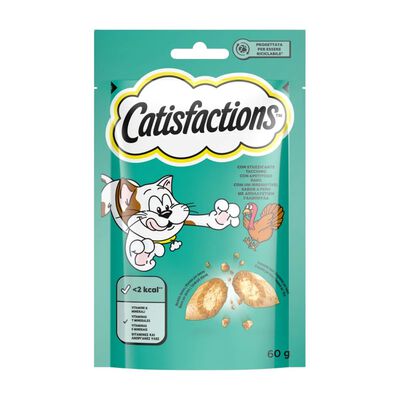 Catisfactions Snack per Gatto con Tacchino 60 gr