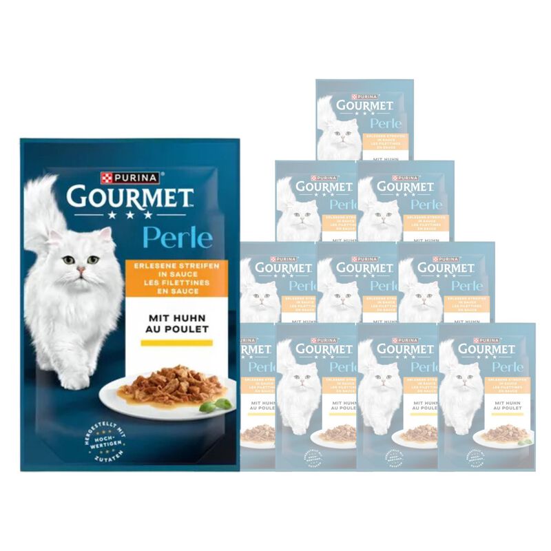 Gourmet Perle Cat Adult Trionfo di Salsa con Pollo 85 gr