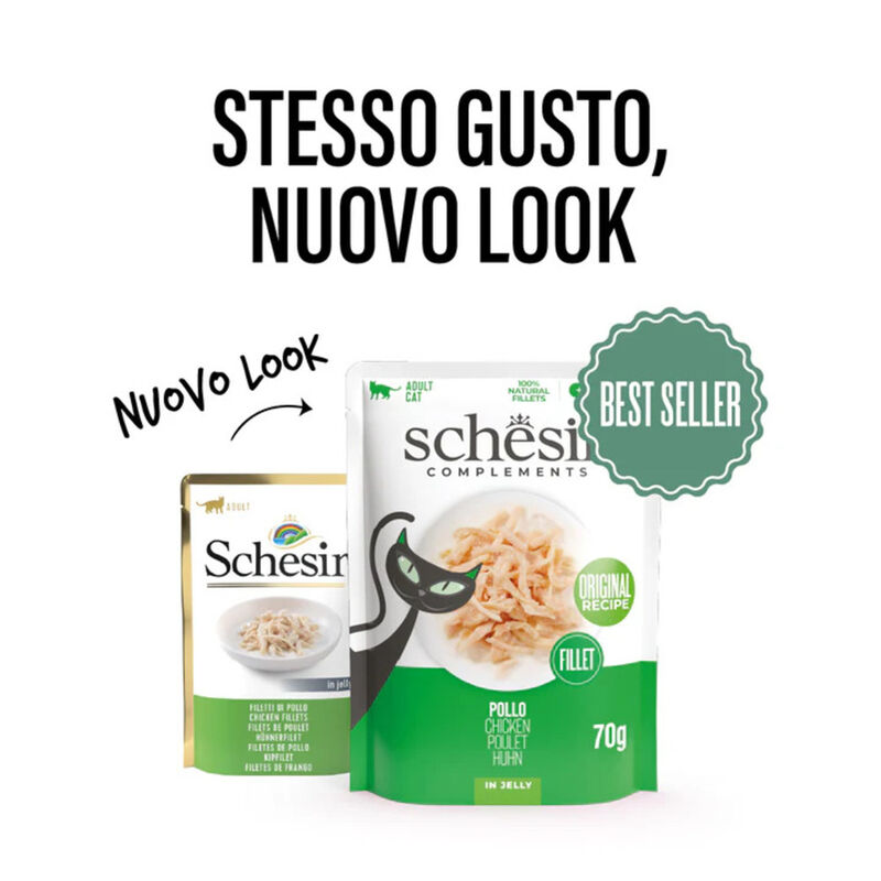 Schesir Cat Filetti di Pollo in Gelatina 70g