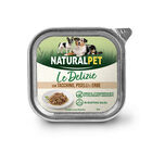 Naturalpet Le Delizie Dog Adult Bocconcini con tacchino, piselli ed erbe 150gr