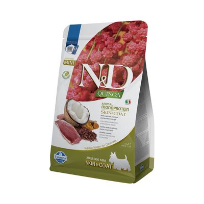 N&D Farmina Quinoa Skin & Coat Dog Mini con Anatra 2,5 kg