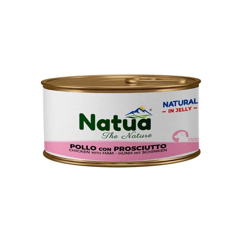 Natua Natural Dog Adult pollo con prosciutto in jelly 85 gr