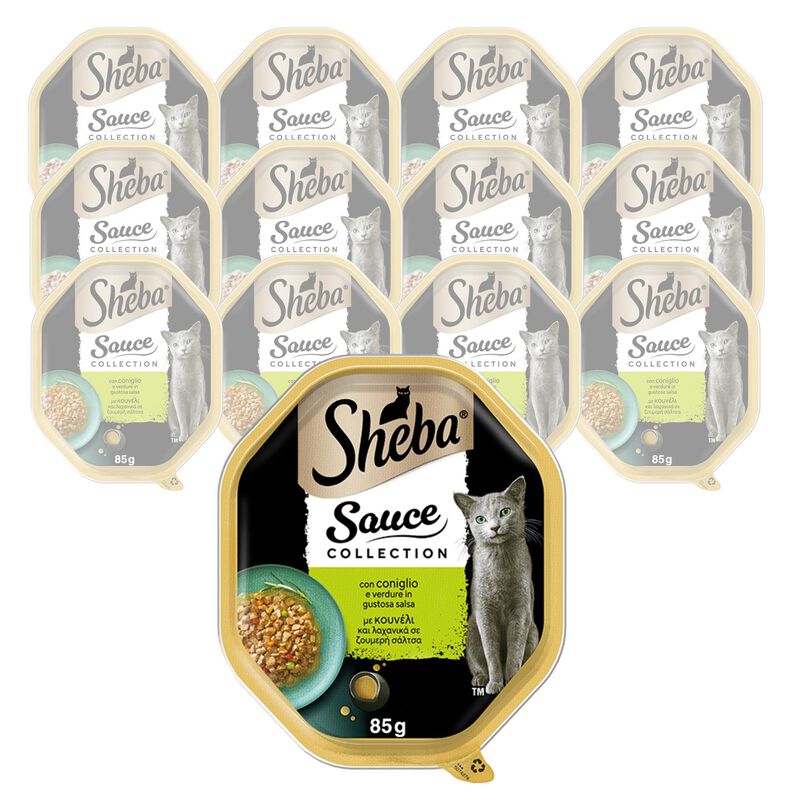 Sheba Cat Sauce Collection con Coniglio e verdure in salsa 85gr