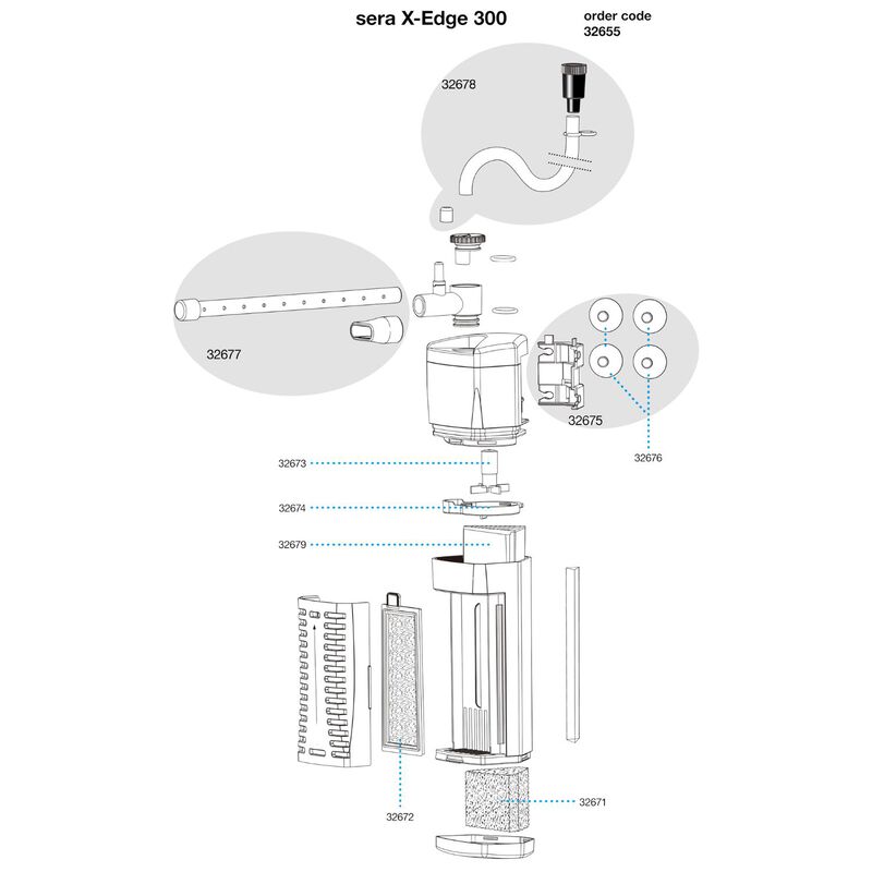 Sera Filtro angolare X-Edge 300 