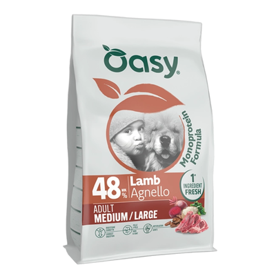 Oasy Monoprotein Formula Dog Adult Medium&large Agnello 10kg