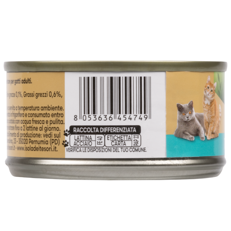 Naturalpet Premium Cat Adult Tonnetto con alicette 70gr