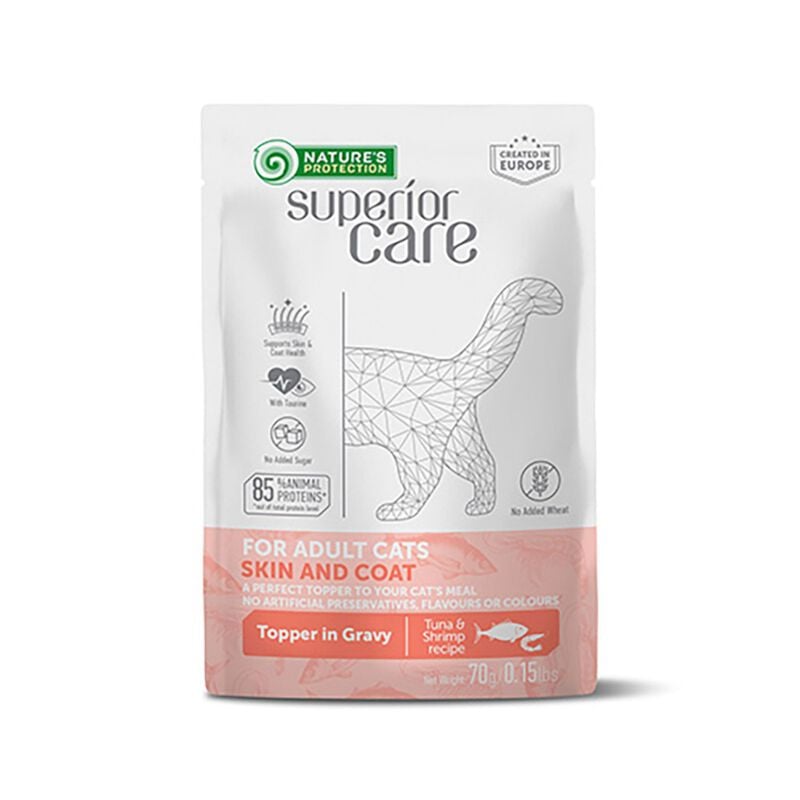 Nature's Protection Cat Superior Care Cat Skin Tonno e Gamberetti 70 gr