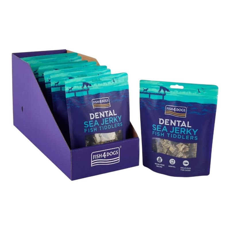 Fish4Dogs Dental Sea Jerky Fish Tiddlers Snack 115 gr