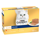 Gourmet Gold Cat Adult  Mousse con Manzo, Pesce dell'Oceano, Tacchino, Fegato 12x85 gr