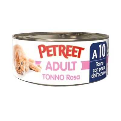 Petreet Cat Tonno rosa Tonno con pesce dell'oceano 70 gr