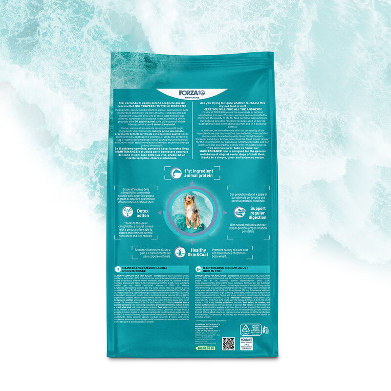 Forza10 Dog Medium Adult Maintenance al Pesce 2 kg