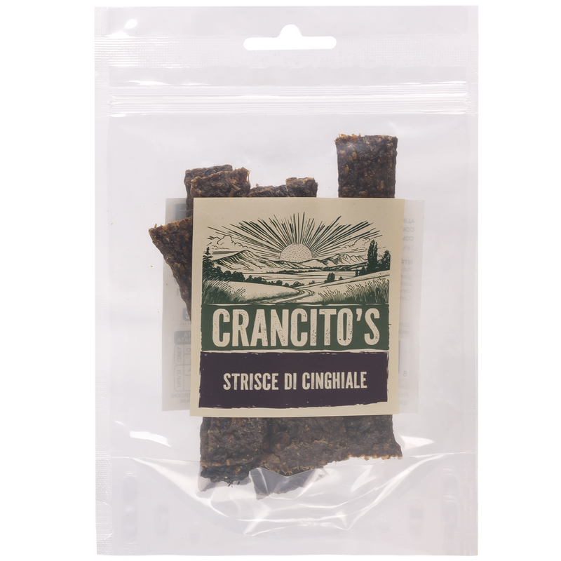 Crancito's Dog Adult Strisce di Cinghiale 80gr