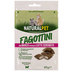 Naturalpet Snack Cat Sterilised  Fagottini con Manzo ripieni di Latte scremato 60gr