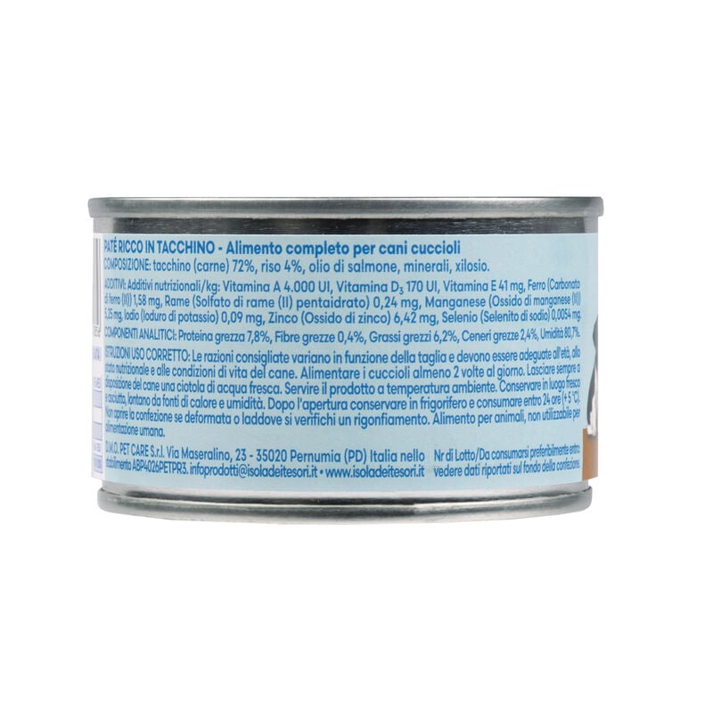 Naturalpet Prime Orme Puppy Pat&eacute; ricco in Tacchino 150gr