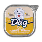 Dag Dog Adult All breeds Pat&egrave; con Pollo, tacchino e verdure 300 gr