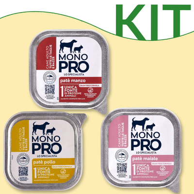 Kit degustazione Monopro Dog All Breeds Pat&eacute; 150gr