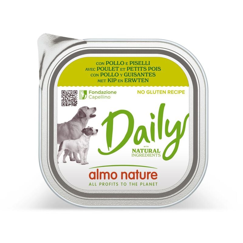Almo Nature Daily Dog Adult Pollo Piselli 300gr
