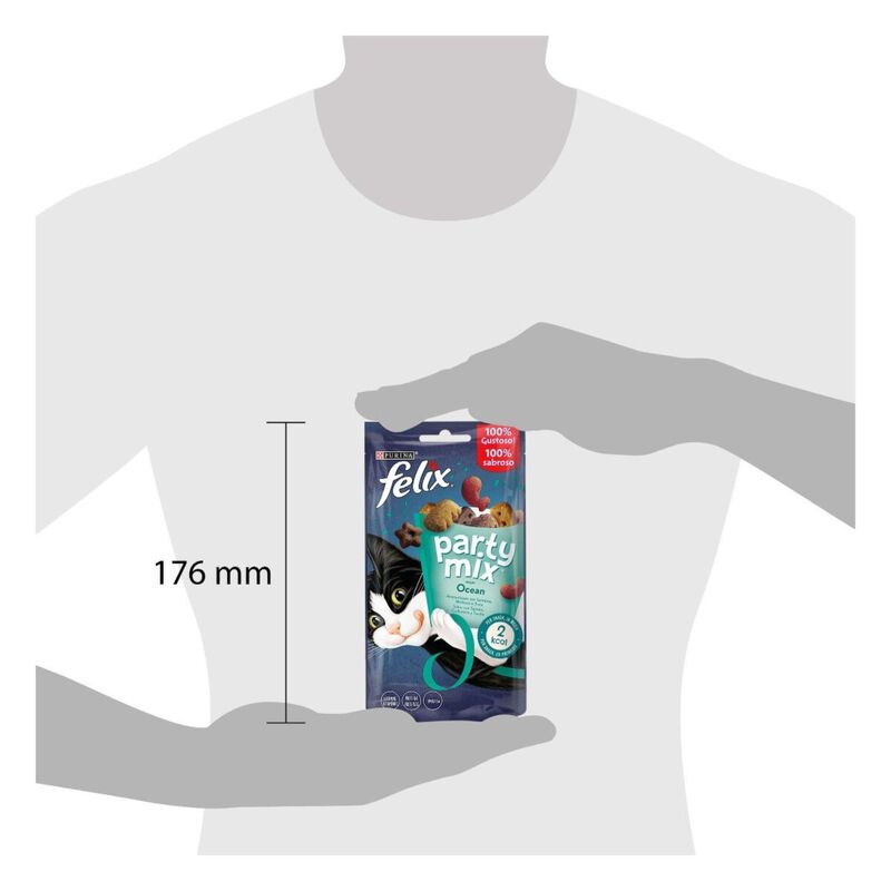 Felix Party Mix Snack Cat Ocean Mix con Salmone Merluzzo e Trota 60 gr