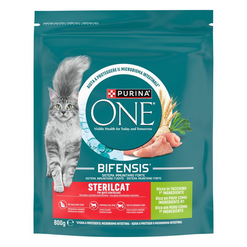 Purina One Cat Adult Sterilised Tacchino e Frumento 800 gr