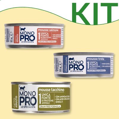 Kit Degustazione Monopro Cat Mousse 85 gr