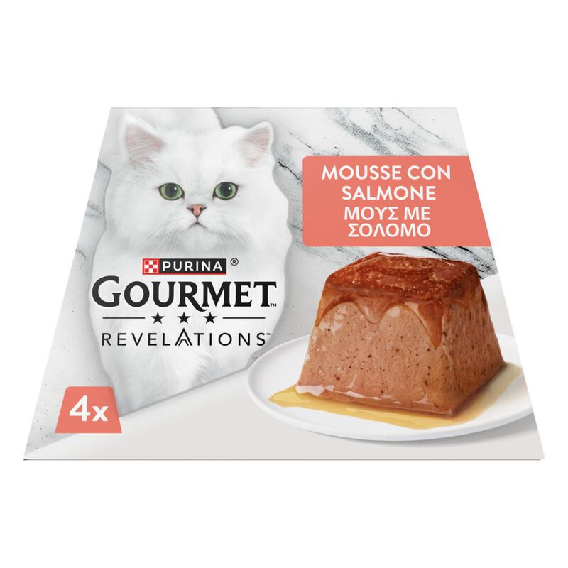 Gourmet Revelation Cat Mousse con Salmone 4 x 57 gr