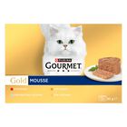 Gourmet Gold Cat Adult  Mousse con Manzo, Pesce dell'Oceano, Tacchino, Fegato 12x85 gr