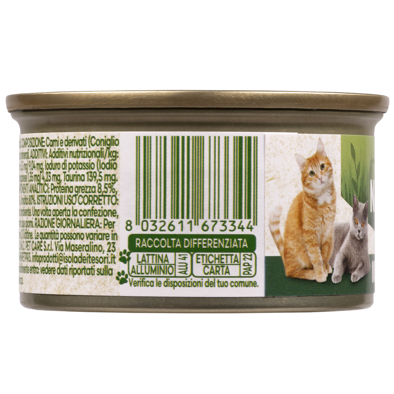 Naturalpet Cat Adult Mousse con Coniglio 85 gr