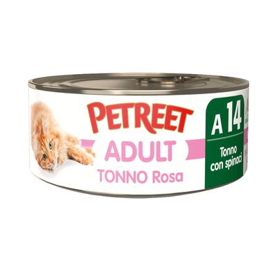 Petreet Cat Tonno rosa Tonno con spinaci 70 gr