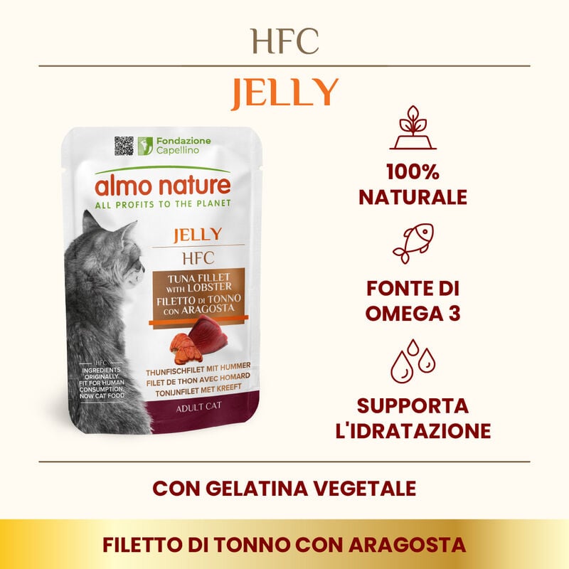 Almo Nature HFC Jelly Filetto di Tonno con Aragosta 55g
