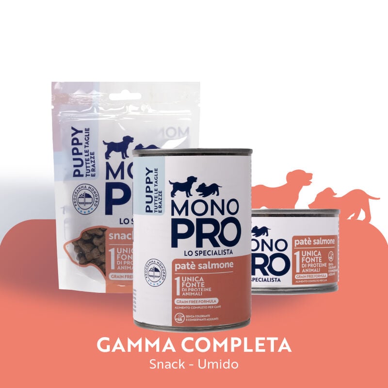 Monopro Puppy All breeds pat&eacute; Salmone 400 gr