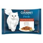 Gourmet Perle Cat Adult Filettini in Salsa con Manzo Pollo Agnello e Anatra 4 x 85 gr