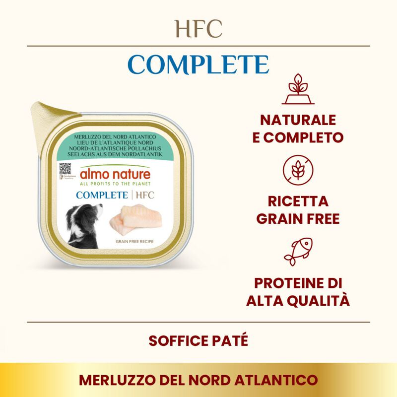 Almo Nature HFC Complete Dog Adult Merluzzo 85 gr