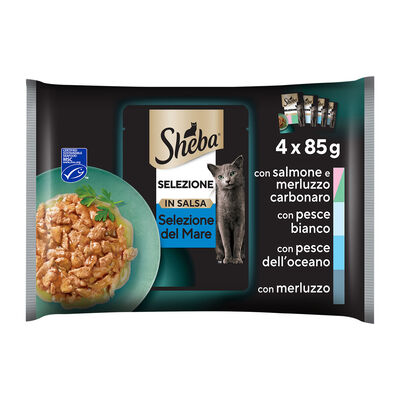 Sheba Cat Selezione in salsa del Mare 4 pz x 85 gr