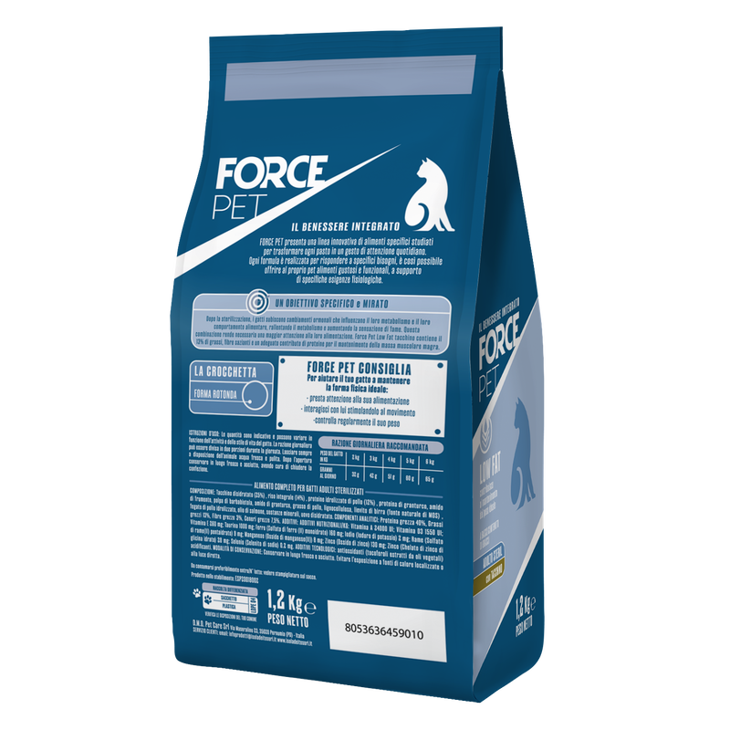 Forcepet Cat Adult Steril Low fat con tacchino 1,2kg