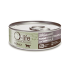 O-life Cat Adult sfilaccetti tonnetto striato con vongole 70gr