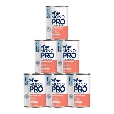 Monopro Puppy All breeds pat&eacute; Salmone 400 gr