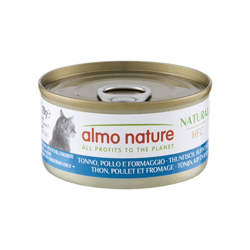 Almo Nature HFC Natural Cat Tonno, Pollo e Formaggio 70 gr