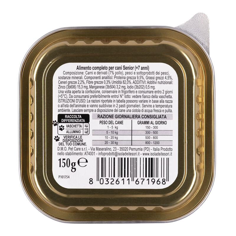 Naturalpet Dog Senior Pat&eacute; con Pollo 150 gr