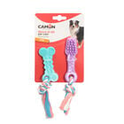 Camon Kit Gioco Spazzolino e osso in TPE con corda 10 cm