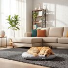 Petup Linea Cuccioli Cuscino Ovale Cielo 90x60 cm