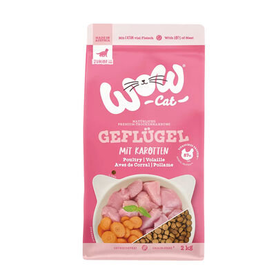 Wow Cat Kitten con Pollame e Carote 2 kg