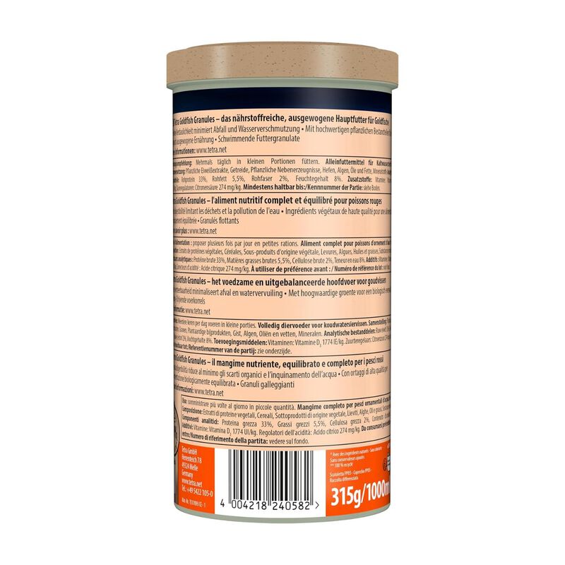Tetra GoldFish Granules 250 ml