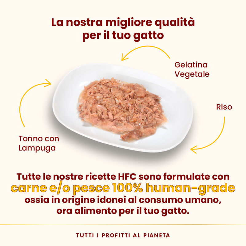 Almo Nature HFC Cat Jelly Tonno con Lampuga 70g